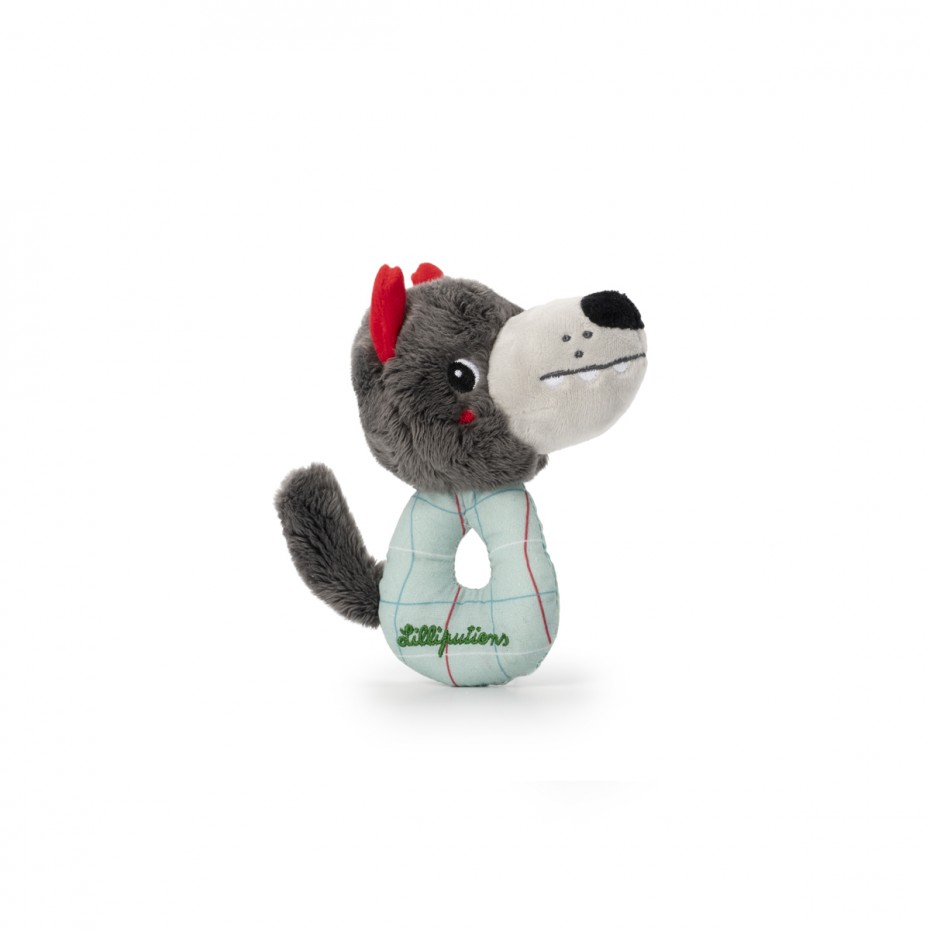 Mini hochet Louis le loup