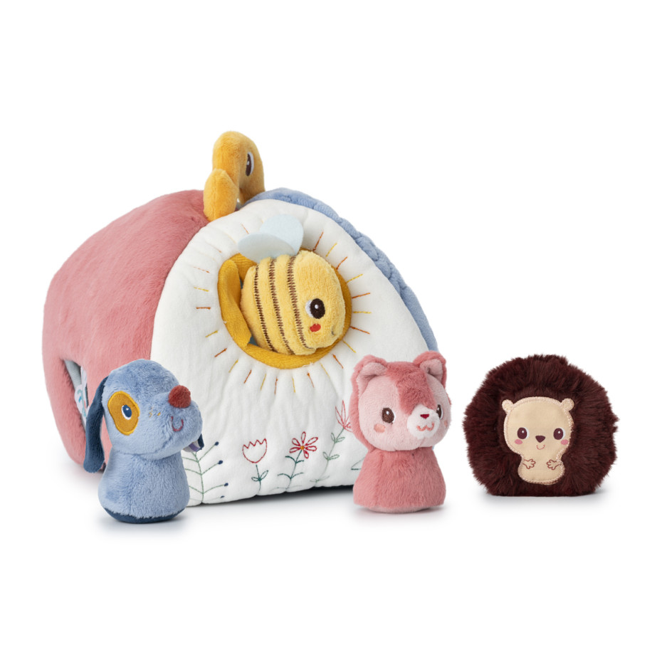 Jouet encastrement bebe Maison tissu et peluches 9 mois LILLIPUTIENS Je decouvre 0 a 12 mois Lilliputiens